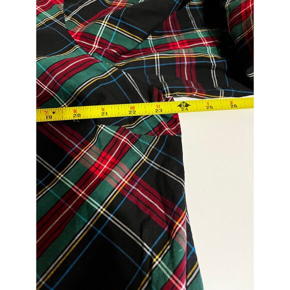 Kim Rogers Holiday Red, Blue, and Green Plaid Button Down Top Women’s XXL EUC - Picture 5 of 6